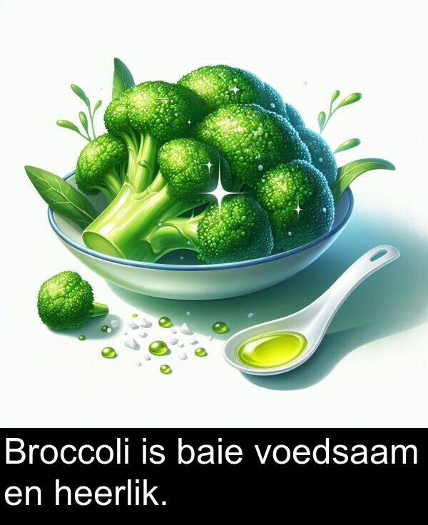 baie: Broccoli is baie voedsaam en heerlik.