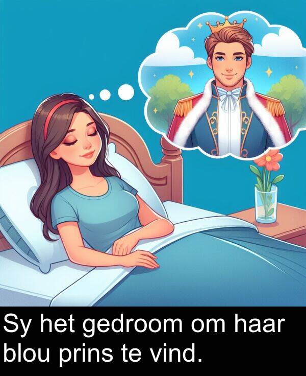 gedroom: Sy het gedroom om haar blou prins te vind.