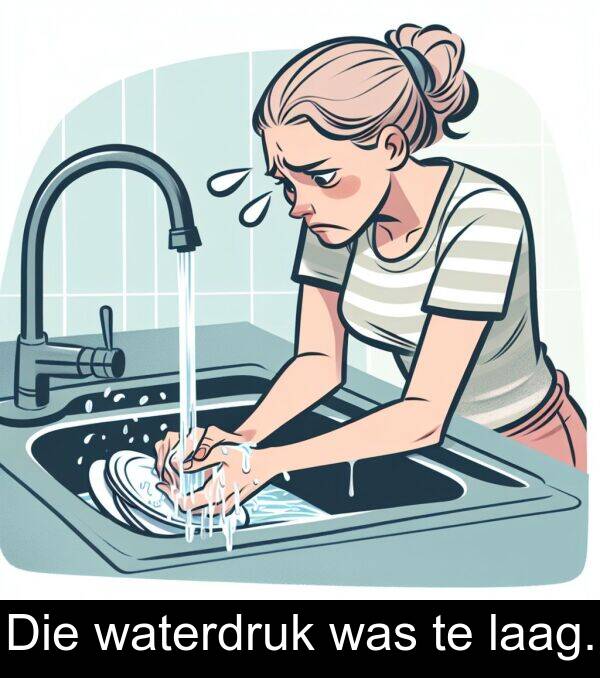 was: Die waterdruk was te laag.