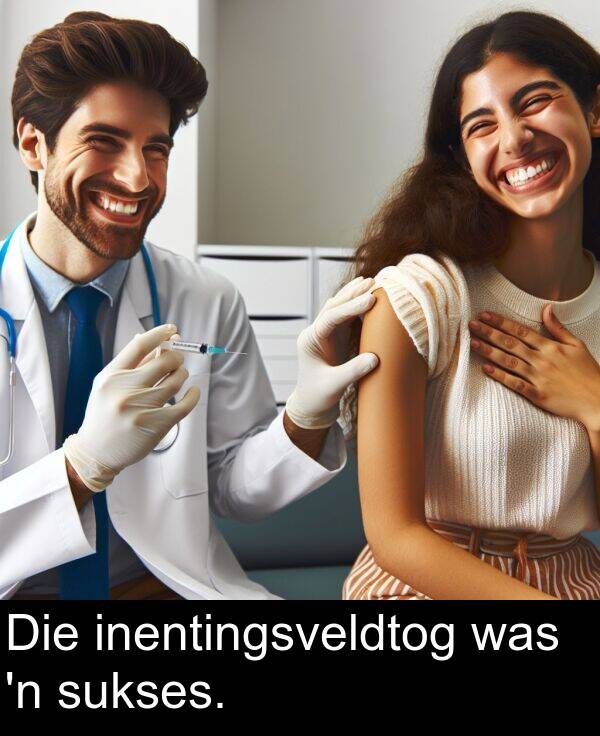 was: Die inentingsveldtog was 'n sukses.