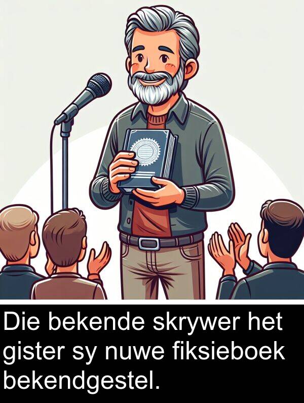 bekendgestel: Die bekende skrywer het gister sy nuwe fiksieboek bekendgestel.