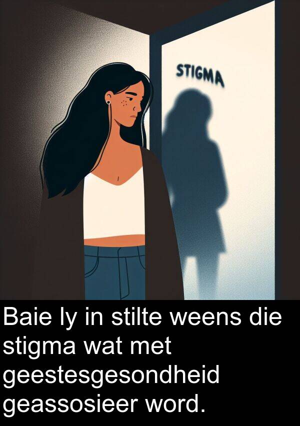 geassosieer: Baie ly in stilte weens die stigma wat met geestesgesondheid geassosieer word.