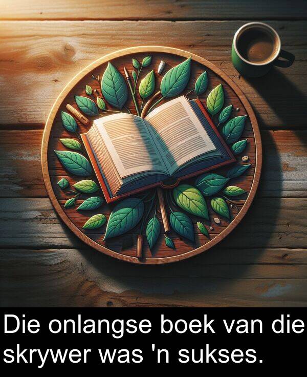 onlangse: Die onlangse boek van die skrywer was 'n sukses.