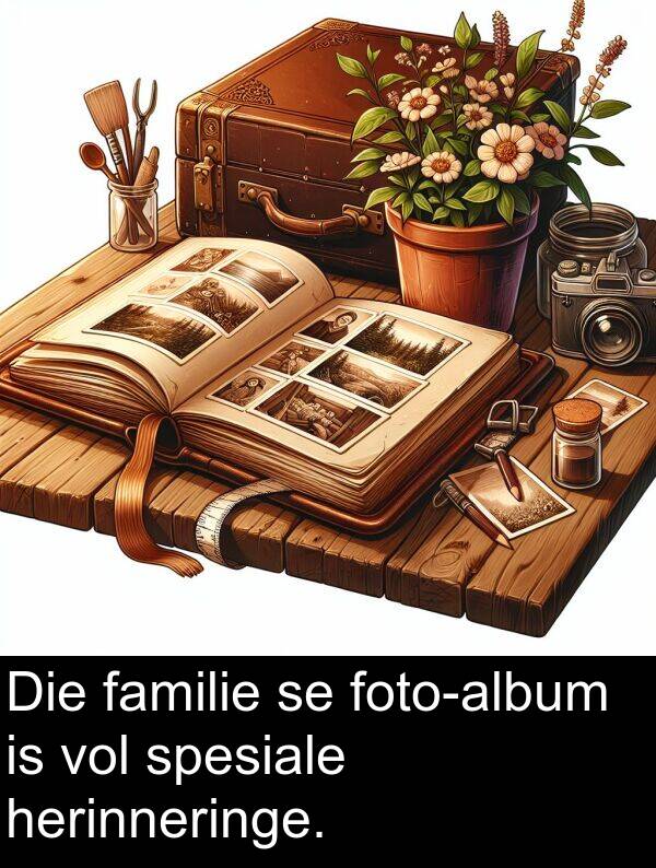 herinneringe: Die familie se foto-album is vol spesiale herinneringe.