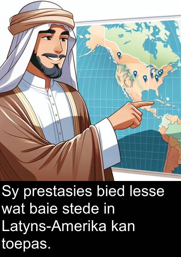 prestasies: Sy prestasies bied lesse wat baie stede in Latyns-Amerika kan toepas.