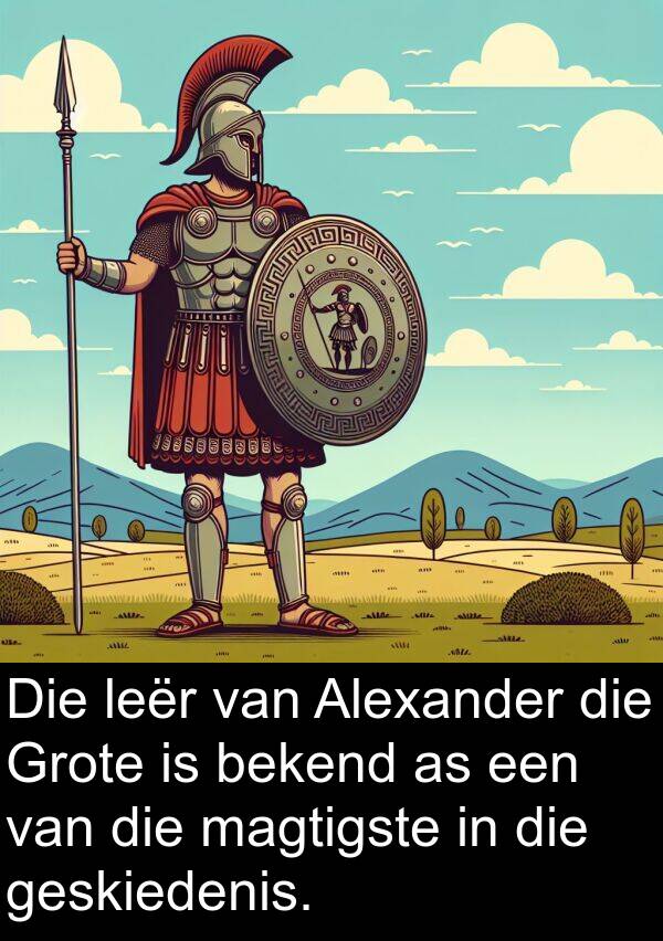 bekend: Die leër van Alexander die Grote is bekend as een van die magtigste in die geskiedenis.