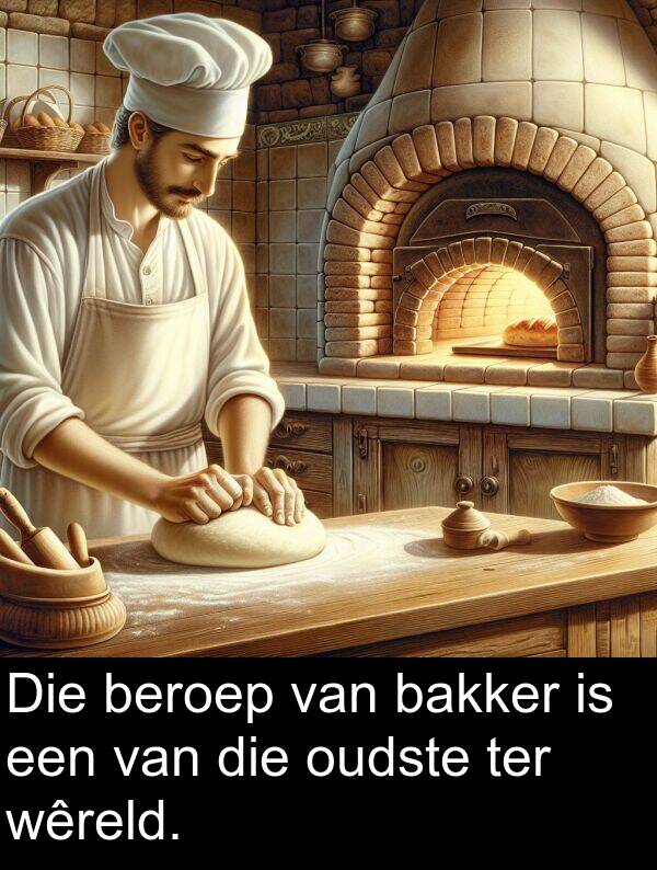 ter: Die beroep van bakker is een van die oudste ter wêreld.