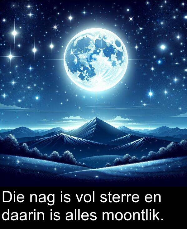 nag: Die nag is vol sterre en daarin is alles moontlik.