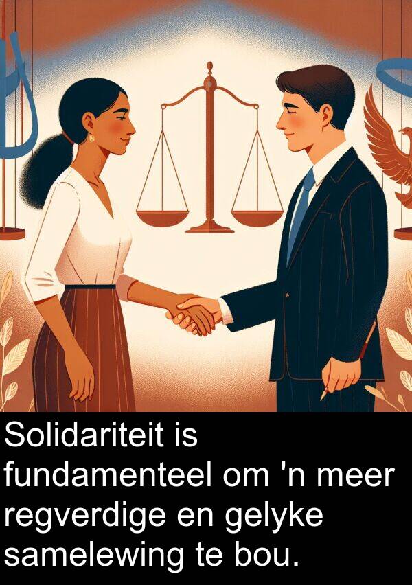 fundamenteel: Solidariteit is fundamenteel om 'n meer regverdige en gelyke samelewing te bou.