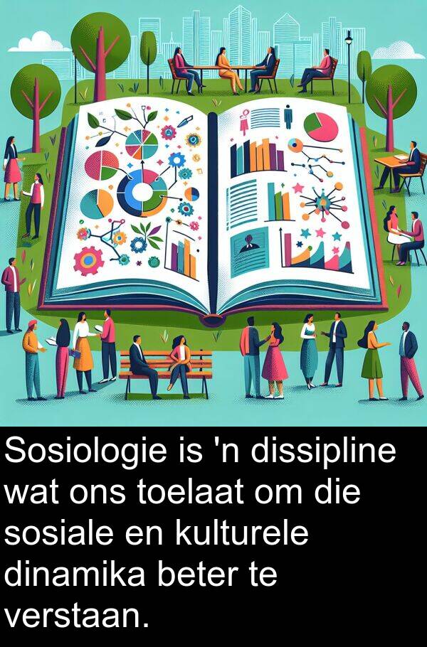 toelaat: Sosiologie is 'n dissipline wat ons toelaat om die sosiale en kulturele dinamika beter te verstaan.