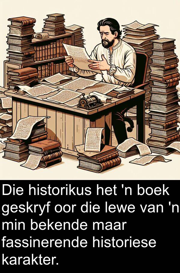 historiese: Die historikus het 'n boek geskryf oor die lewe van 'n min bekende maar fassinerende historiese karakter.