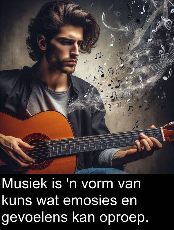 emosies: Musiek is 'n vorm van kuns wat emosies en gevoelens kan oproep.