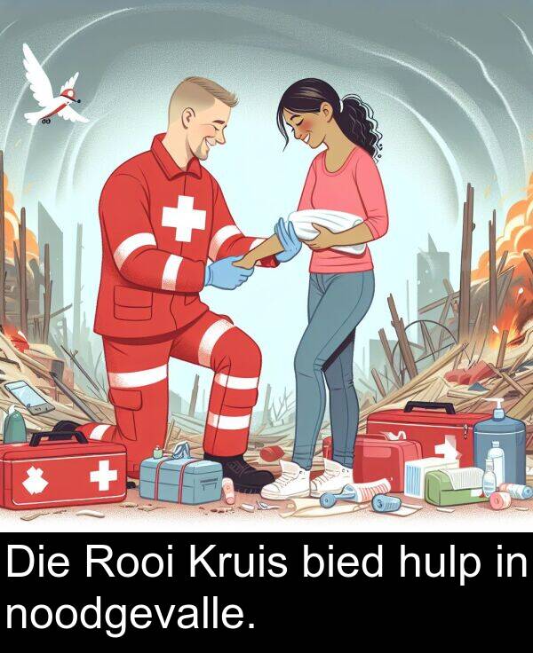 hulp: Die Rooi Kruis bied hulp in noodgevalle.