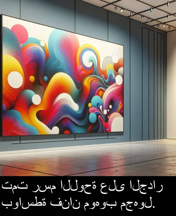 رسم: تمت رسم اللوحة على الجدار بواسطة فنان موهوب مجهول.