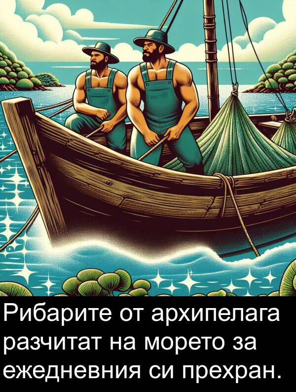 ежедневния: Рибарите от архипелага разчитат на морето за ежедневния си прехран.