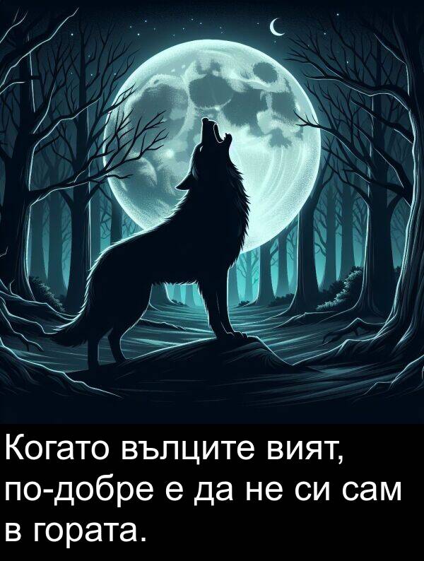 гората: Когато вълците вият, по-добре е да не си сам в гората.