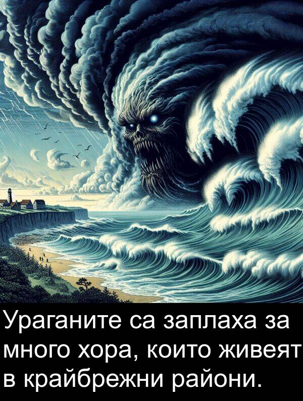 заплаха: Ураганите са заплаха за много хора, които живеят в крайбрежни райони.