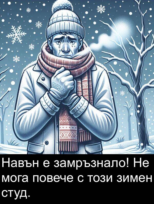 зимен: Навън е замръзнало! Не мога повече с този зимен студ.