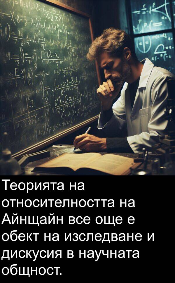 изследване: Теорията на относителността на Айнщайн все още е обект на изследване и дискусия в научната общност.