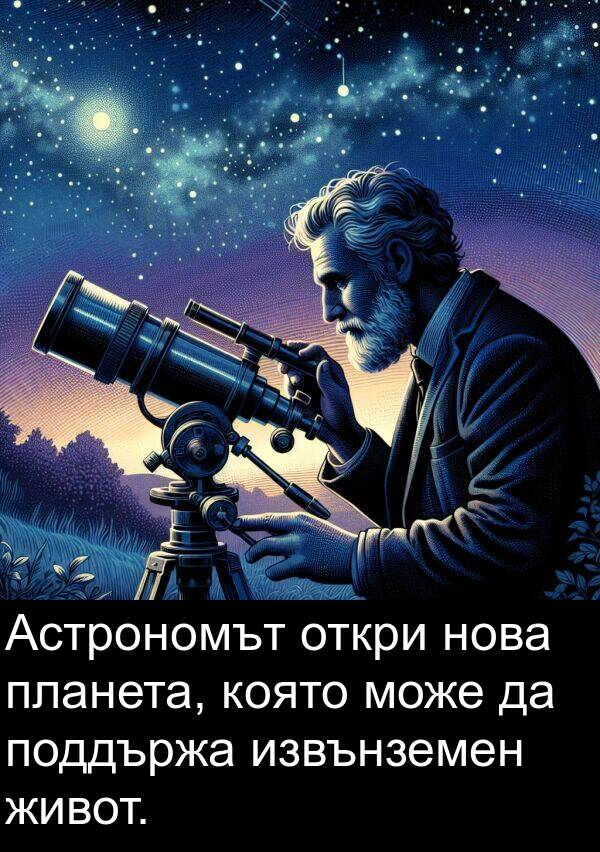 живот: Астрономът откри нова планета, която може да поддържа извънземен живот.