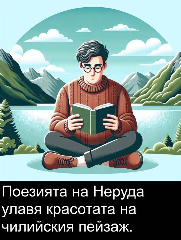 пейзаж: Поезията на Неруда улавя красотата на чилийския пейзаж.