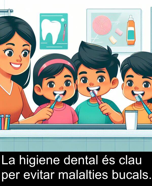 dental: La higiene dental és clau per evitar malalties bucals.