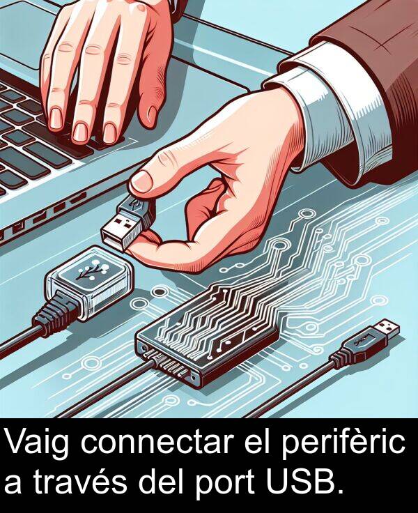 perifèric: Vaig connectar el perifèric a través del port USB.