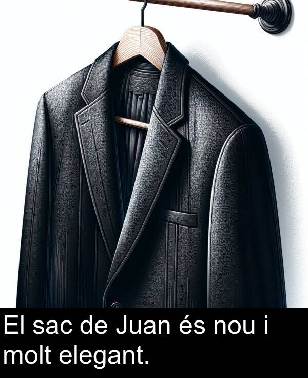 elegant: El sac de Juan és nou i molt elegant.