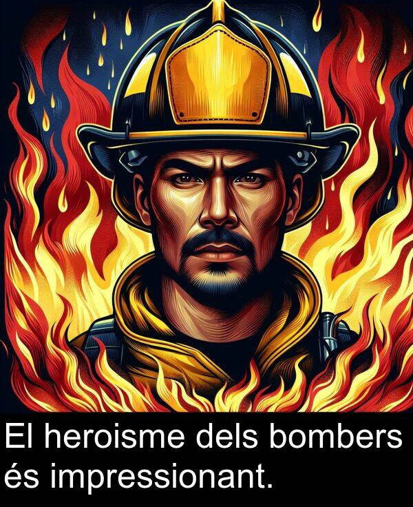 dels: El heroisme dels bombers és impressionant.