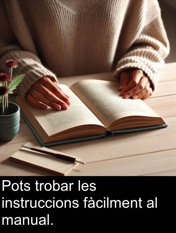 les: Pots trobar les instruccions fàcilment al manual.