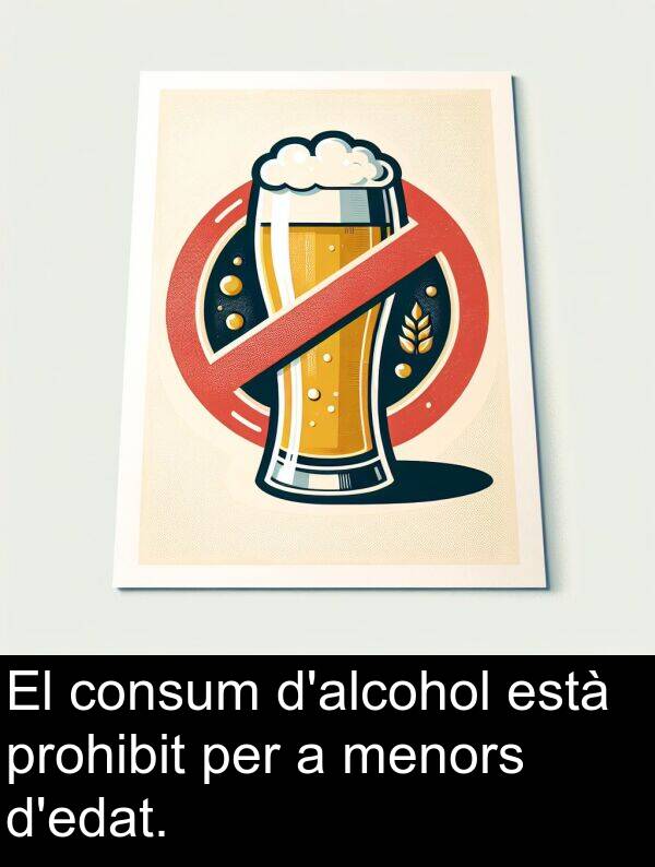 menors: El consum d'alcohol està prohibit per a menors d'edat.