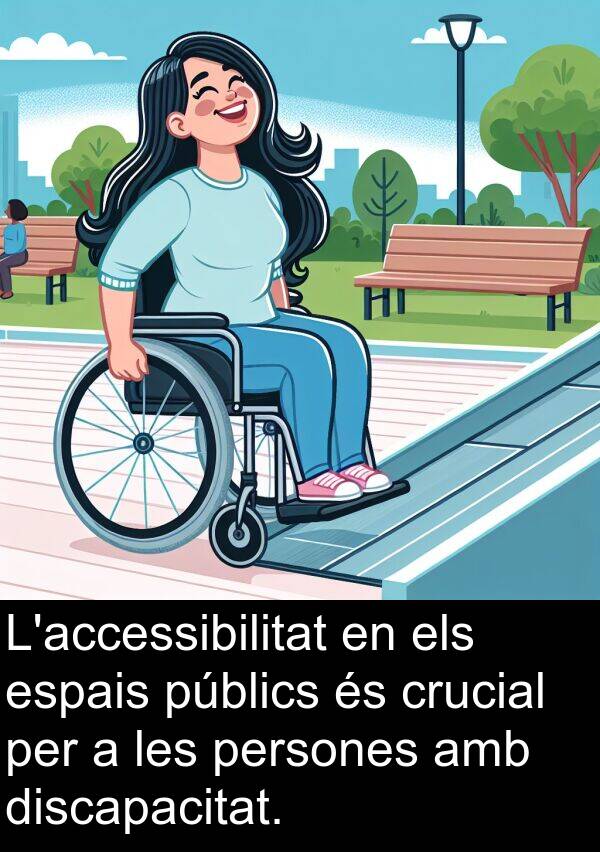 persones: L'accessibilitat en els espais públics és crucial per a les persones amb discapacitat.