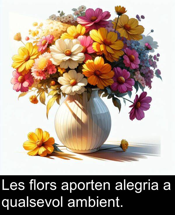 alegria: Les flors aporten alegria a qualsevol ambient.