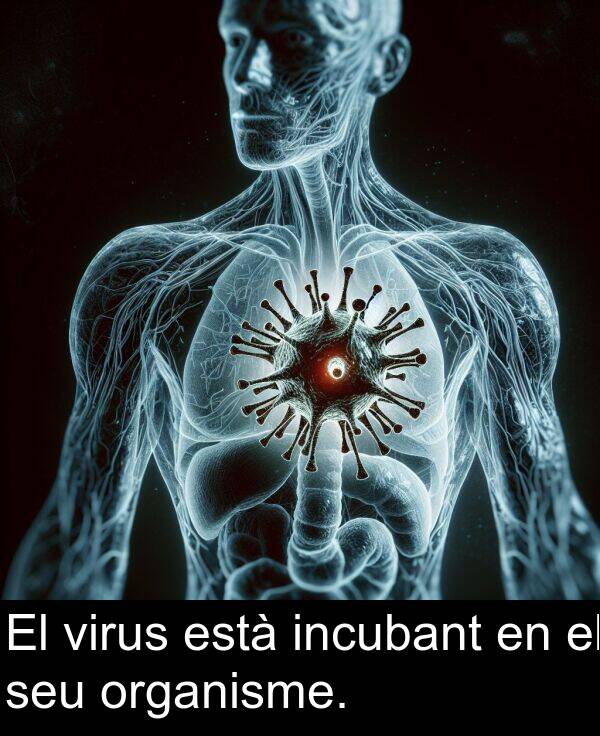 organisme: El virus està incubant en el seu organisme.