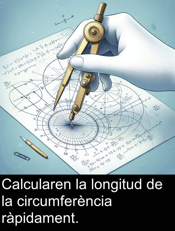 longitud: Calcularen la longitud de la circumferència ràpidament.