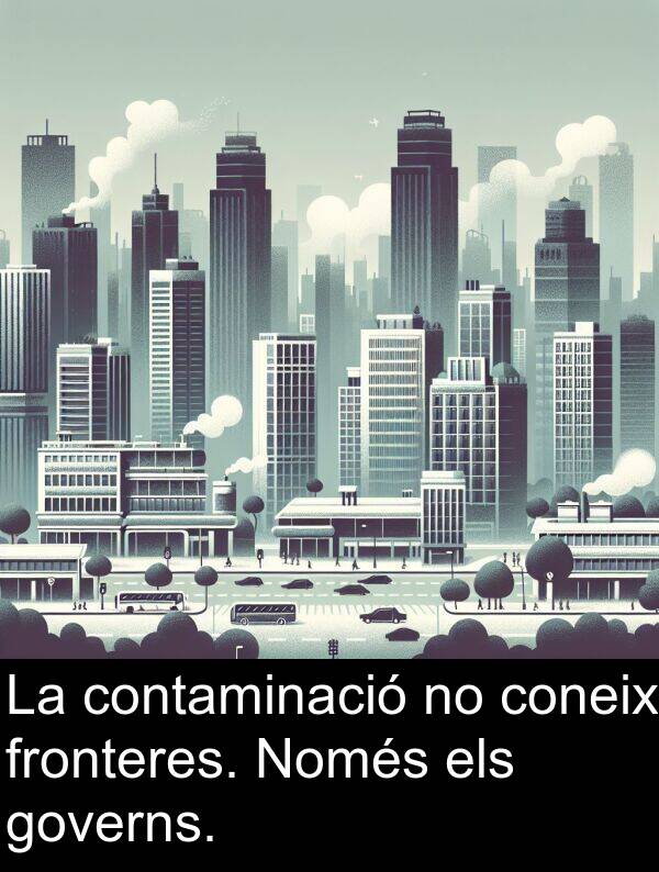 contaminació: La contaminació no coneix fronteres. Només els governs.