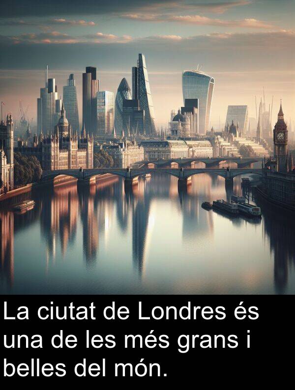 belles: La ciutat de Londres és una de les més grans i belles del món.