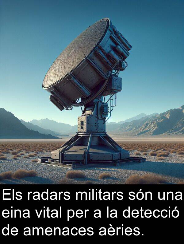 aèries: Els radars militars són una eina vital per a la detecció de amenaces aèries.