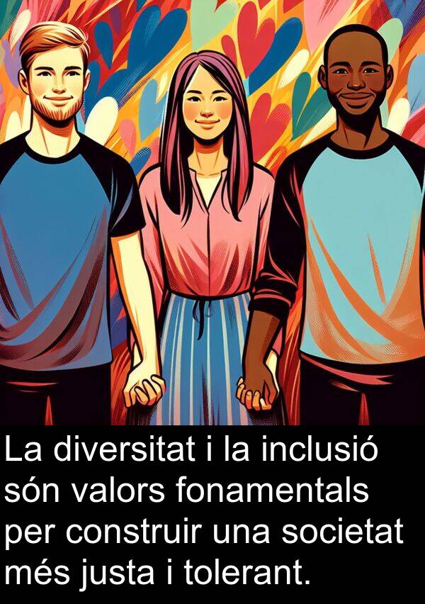 justa: La diversitat i la inclusió són valors fonamentals per construir una societat més justa i tolerant.