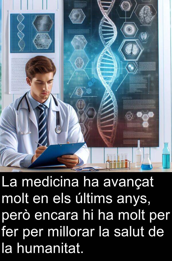 últims: La medicina ha avançat molt en els últims anys, però encara hi ha molt per fer per millorar la salut de la humanitat.