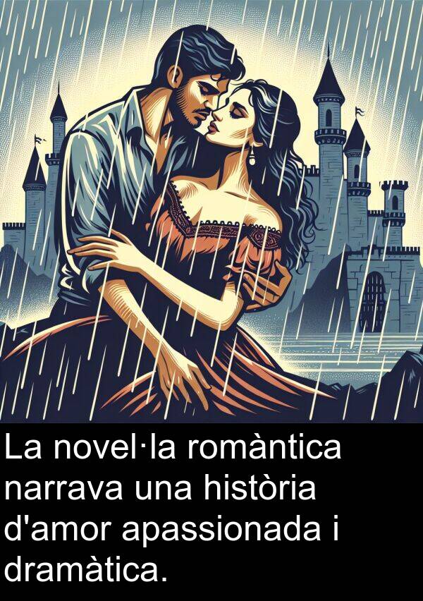 novel·la: La novel·la romàntica narrava una història d'amor apassionada i dramàtica.