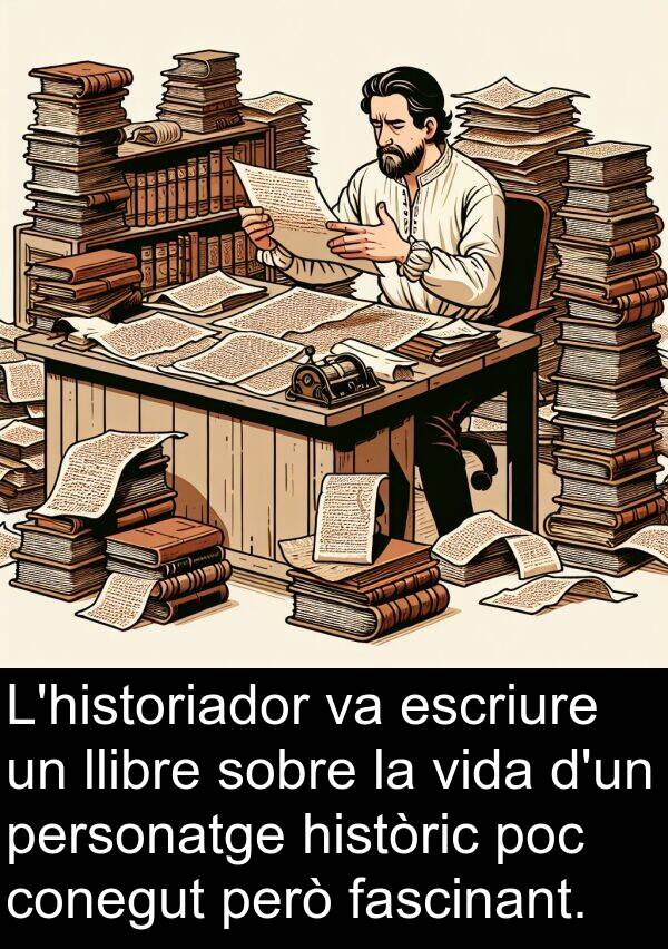 personatge: L'historiador va escriure un llibre sobre la vida d'un personatge històric poc conegut però fascinant.