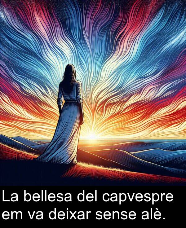 capvespre: La bellesa del capvespre em va deixar sense alè.