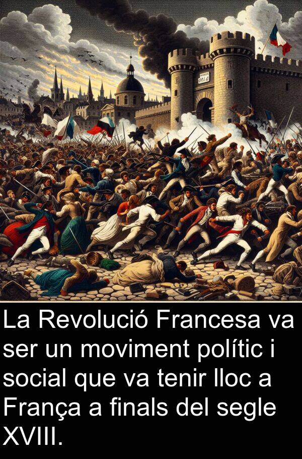 finals: La Revolució Francesa va ser un moviment polític i social que va tenir lloc a França a finals del segle XVIII.