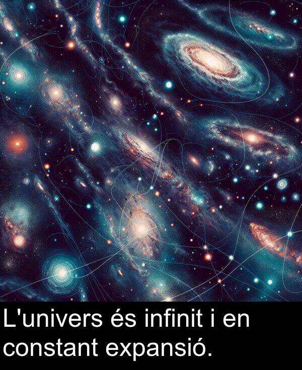 infinit: L'univers és infinit i en constant expansió.