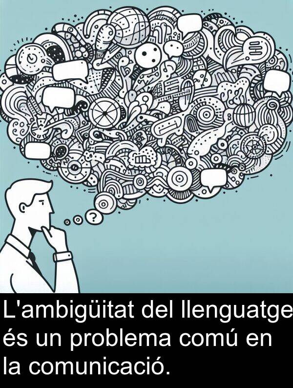 llenguatge: L'ambigüitat del llenguatge és un problema comú en la comunicació.