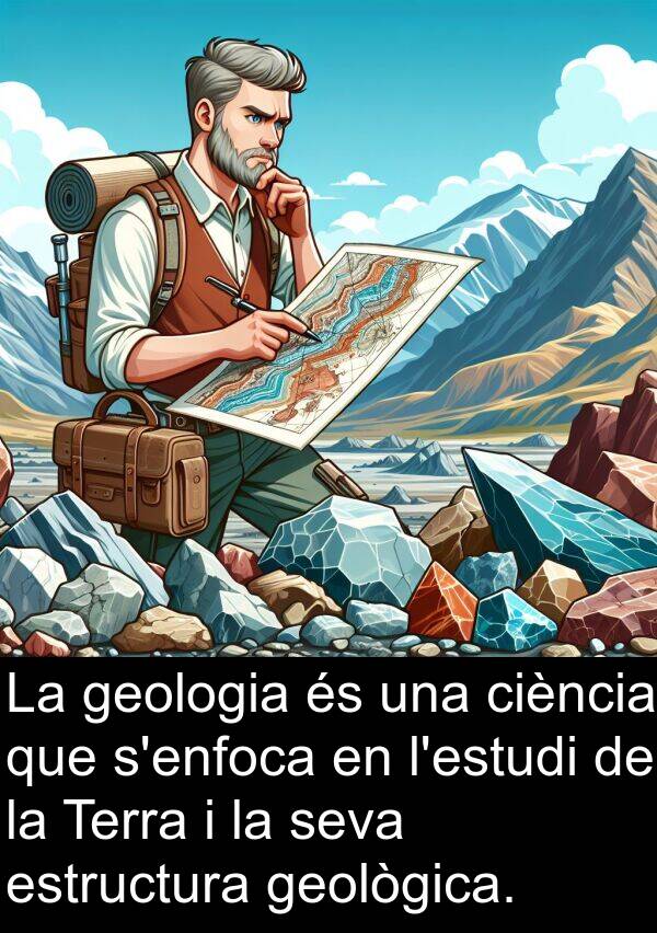 ciència: La geologia és una ciència que s'enfoca en l'estudi de la Terra i la seva estructura geològica.