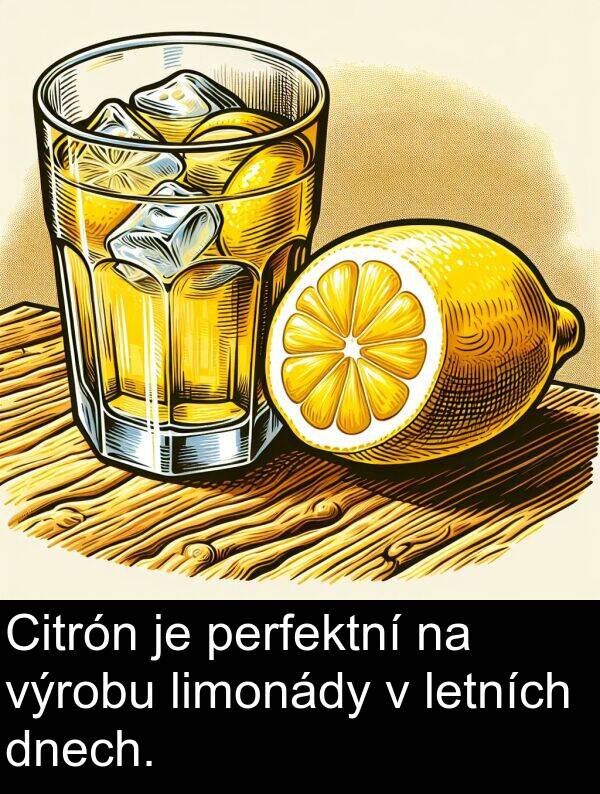 letních: Citrón je perfektní na výrobu limonády v letních dnech.