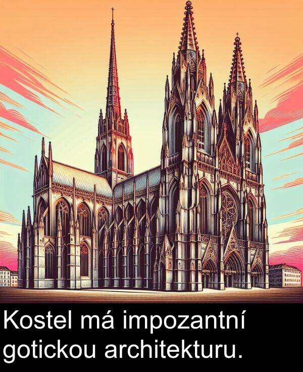 impozantní: Kostel má impozantní gotickou architekturu.