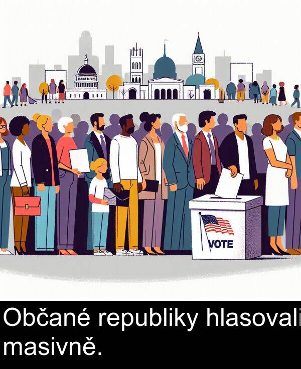 hlasovali: Občané republiky hlasovali masivně.